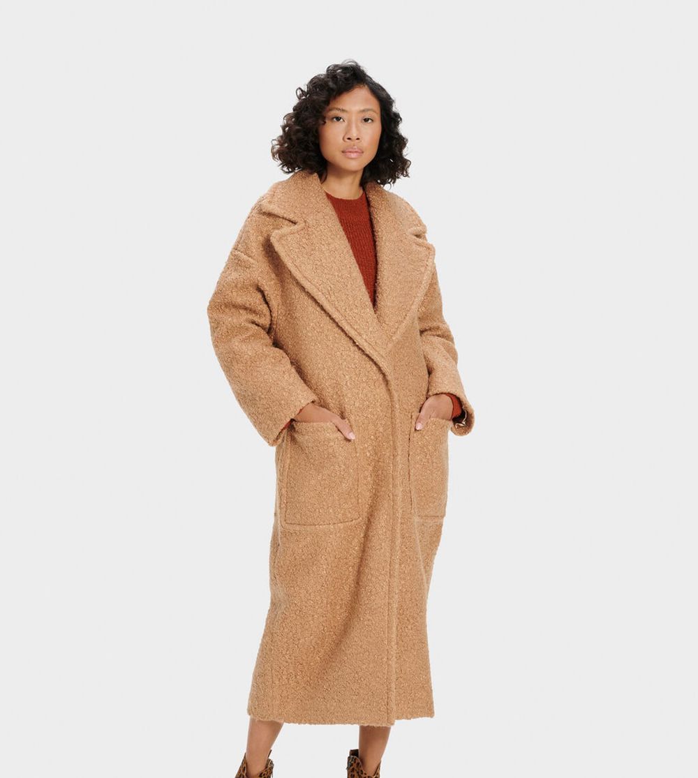 Ugg Coats Canada - Ugg Women's Tie Long Oversized Khaki